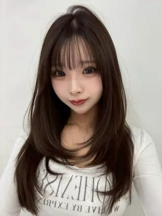ロング ‎🤍髪質改善‎🤍 レイヤーカット‎🤍のヘアスタイル