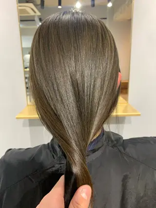 カラー ボブパーマコテ巻き風 パーマNo1深江秀平のヘアスタイル