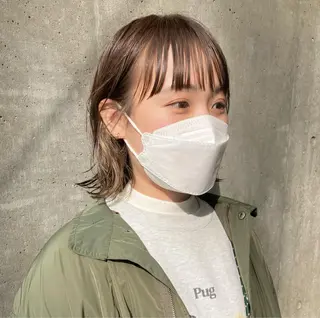 ショート カラー パーマ Hareru 豊田 修廣のヘアスタイル