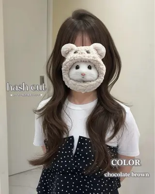 ロング カラー 大人韓国レイヤ ー特化｜角岡泉希🩶のヘアスタイル
