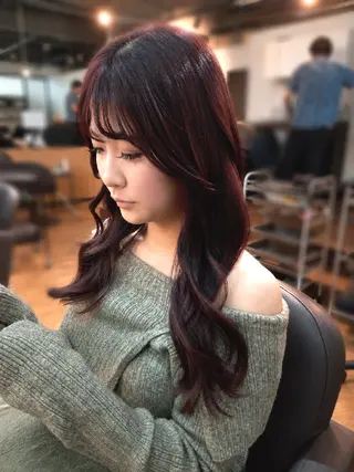 ロング 久村 奈菜のヘアスタイル