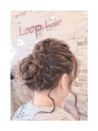 セミロング ヘアアレンジ kohatsu こはっちゃんのヘアスタイル