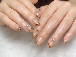 ネイル 💕鈴木ユリ パラジェル/オフ無料のネイルデザイン