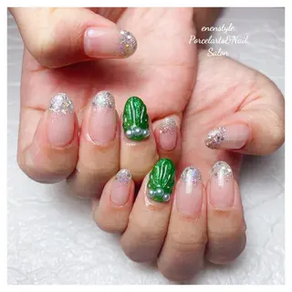 ミディアム 🐾enen style 🐾のネイルデザイン