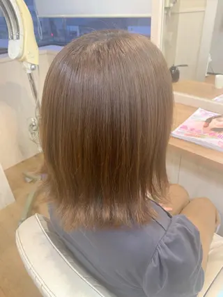 ミディアム カラー ☆髪質改善特化☆ newi梅田 コウキのヘアスタイル