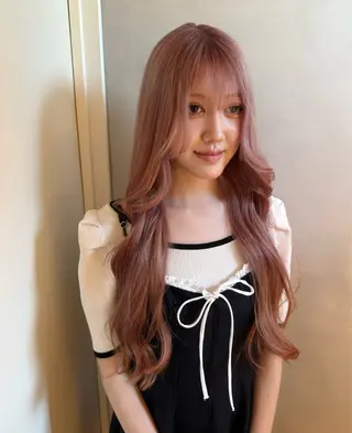 ロング ブリーチカラー特化 梅田中崎町/あかりのヘアスタイル