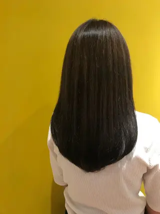 セミロング カラー 韓国スタイル🇰🇷 annaのヘアスタイル
