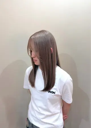 ロング カラー 長野 菜々海のヘアスタイル
