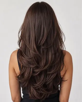 ロング カラー 久木原 ゆりのヘアスタイル