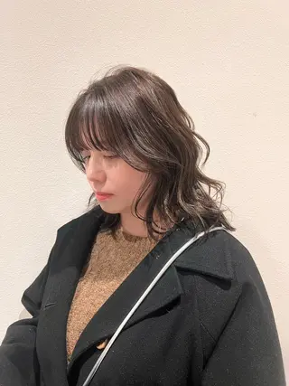 ミディアム カラー メンズカット やまもとゆうすけのヘアスタイル