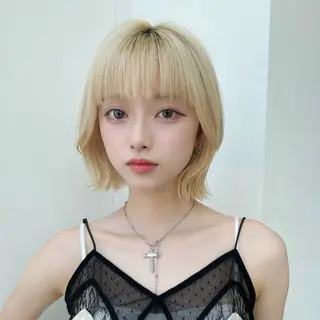 ミディアム カラー Aster 店長 れおんのヘアスタイル