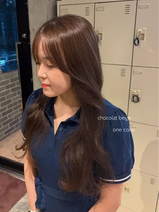 カラー キッズ 上岡 みゆうのヘアスタイル