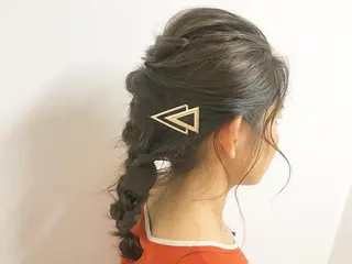ロング カラー ヘアアレンジ RHAIRSALON 西山梓のヘアスタイル