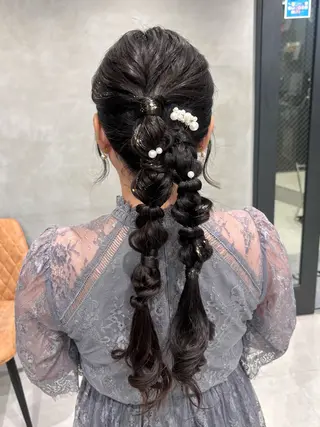 ヘアアレンジ 透明感カラー💎 アレンジ🩰Rimiのヘアスタイル