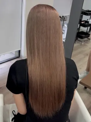 ロング カラー 林 綾花のヘアスタイル