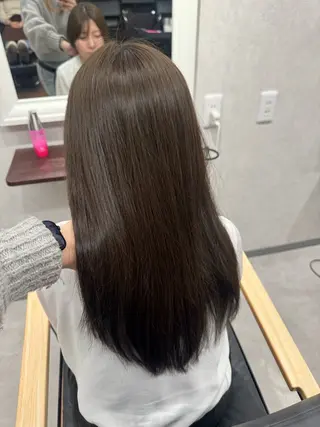 カラー 🩵ワンカラー/ 銀座/mayu🩵のヘアスタイル