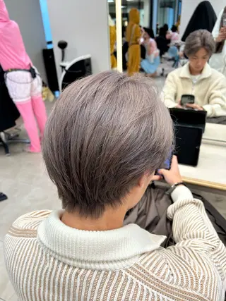 カラー 💜暖色系カラー/ ブリーチカラー💜のヘアスタイル