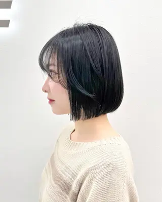 ショート カラー ヘアアレンジ 縮毛矯正🤍 盛れるボブ/ひかりのヘアスタイル