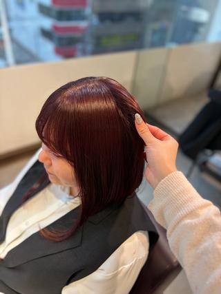 ショート 彩菜/透明感艶カラー /赤み消しカラーのヘアスタイル