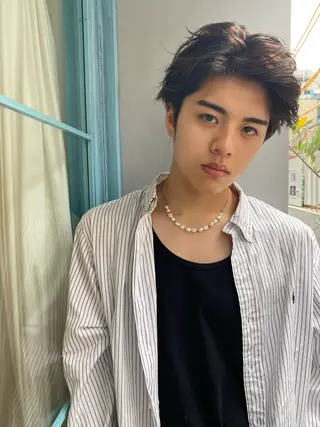 ミディアム パーマ メンズ メンズ特化🔥木下 晃徳のヘアスタイル