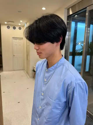 パーマ メンズ 山下 莉歩のヘアスタイル