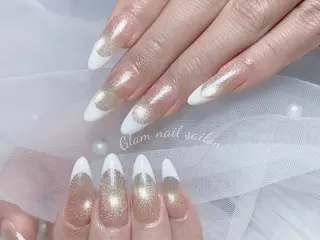 ネイル エツメ💅 長さ出し🎀デザインのネイルデザイン