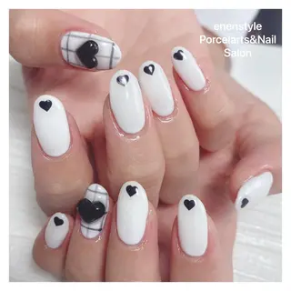 ミディアム ネイル 🐾enen style 🐾のネイルデザイン