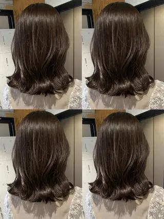ミディアム カラー fier_umeda 梨花 rifaのヘアスタイル