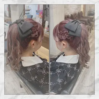 セミロング ヘアアレンジ ヘアセット/着付け 𓇼 まつもと𓇼のその他イメージ
