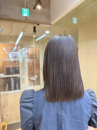 ミディアム カラー グレージュカラー 吉川慶斗のヘアスタイル