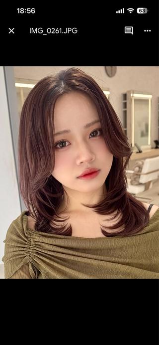 セミロング 🫧透明感 × 艶髪カラー🫧このかのヘアスタイル