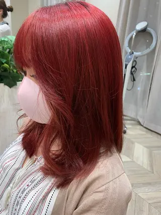 ミディアム カラー ヘアアレンジ 松村 知香のヘアスタイル