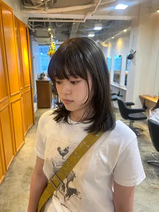 ミディアム カラー ナチュラル大人っぽい スタイル MAORIのヘアスタイル