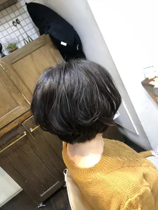 ショート パーマ 🌿ダブルカラー/ 表参道/中村渓太のヘアスタイル