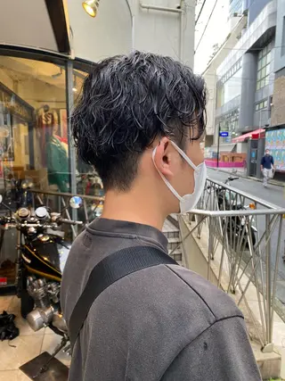 ショート 🔥コテ巻き風 ボブパーマ🔥のヘアスタイル