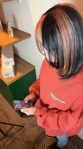 カラー ふくむら ゆうかのヘアスタイル