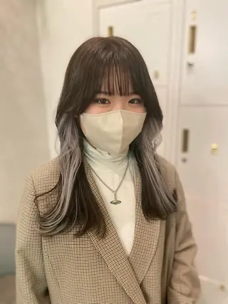 ロング カラー 永井 亮のヘアスタイル