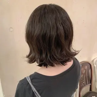 ミディアム パーマ 髪質改善 縮毛矯正/ レイヤー/銀座/本木のヘアスタイル