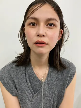 ミディアム カラー . nanamiのヘアスタイル