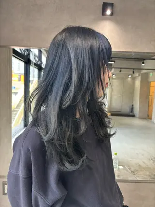 セミロング 長崎 紗南のヘアスタイル