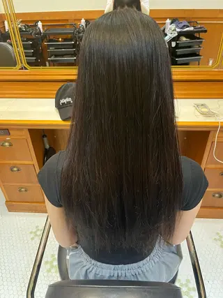 ロング カラー mana/艶カラー /酸性ストレートのヘアスタイル