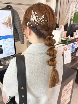 ロング ヘアアレンジ アレンジ&ショート 💙YUKINOのヘアスタイル