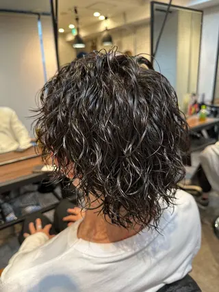 パーマ メンズ 梅田中崎町メンズ 美容師ユースケのヘアスタイル