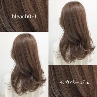 セミロング カラー 🥞ベージュ系カラー 【すずきりほ】🥞のヘアスタイル