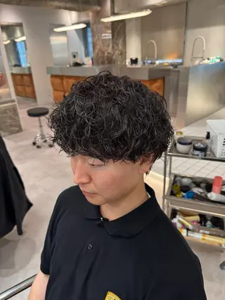 パーマ メンズ ブリーチ/パーマ特化 片平和寿のヘアスタイル