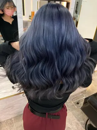 セミロング カラー レイヤー似合わせ 透明感カラーりきやのヘアスタイル