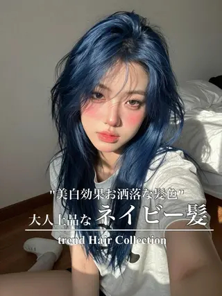 ロング 透明感×暖色カラー 🍒𝐘𝐮𝐤𝐚のヘアスタイル