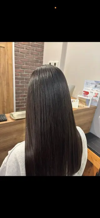 ロング カラー ✨髪質改善カラー✨ ストレート☔脇田のヘアスタイル