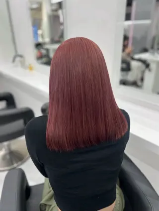 ロング カラー ヘアアレンジ メンズ さくら🍒 暖色カラー/髪質改善のヘアスタイル