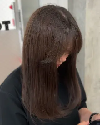 ロング カラー 高橋大樹/グレー ジュ/ブリーチなしのヘアスタイル